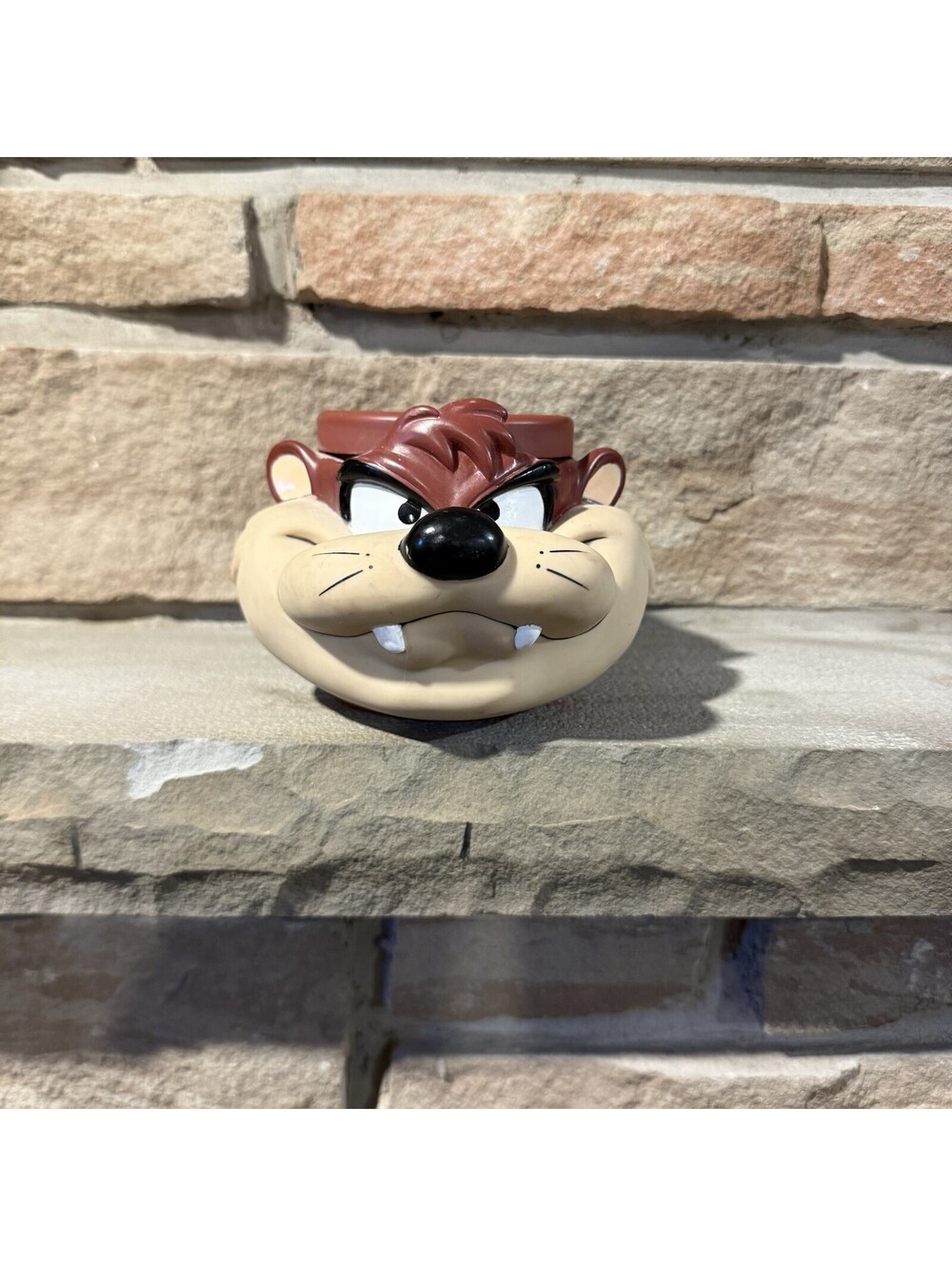 Vintage 1992 KFC Looney Tunes Taz Tasmanian Devil Plastic Mug 3D Cup Warner Bros